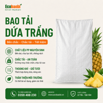 Bao tải dứa trắng