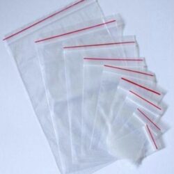 túi zipper chỉ đỏ